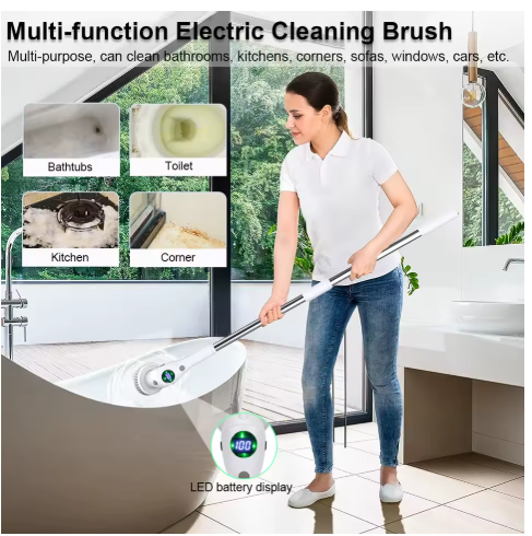 Multifunctional Electric Cleaning Brush 9-in-1