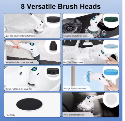 Multifunctional Electric Cleaning Brush 9-in-1